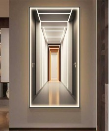 Black Frame 3D Effect Modern  Port Style With Lighting